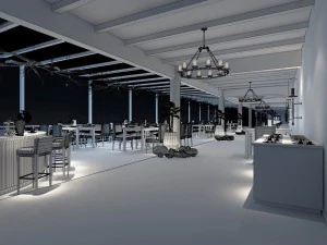 restaurant teahouse cafe drinks clubhouse 299 3D Model