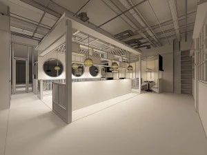 restaurant teahouse cafe drinks clubhouse 300 3D Model