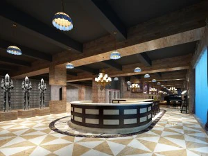 레스토랑 찻집 카페 음료 클럽하우스 302 3D 모델