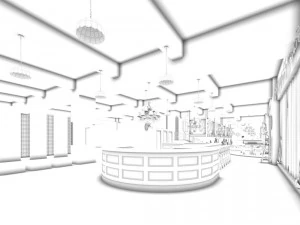 restaurant teahouse cafe drinks clubhouse 302 3D Model