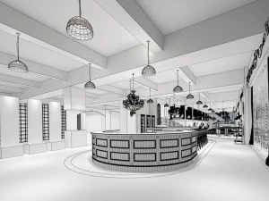 restaurant teahouse cafe drinks clubhouse 302 3D Model