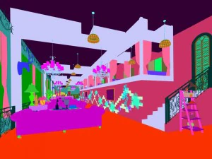 restaurant teahouse cafe drinks clubhouse 302 3D Model
