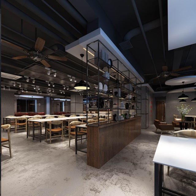 restaurant teahouse cafe drinks clubhouse 303 3D Model .c4d .max .obj .3ds .fbx .stl .blend 