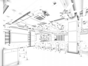 restaurant teahouse cafe drinks clubhouse 303 3D Model