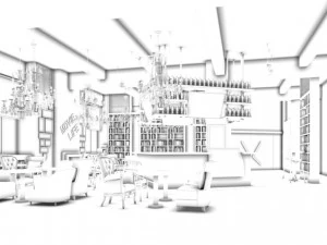 corridor for the elevator design 01 3D Model