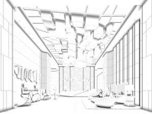 hotel luxury restaurant 01 3Dモデル