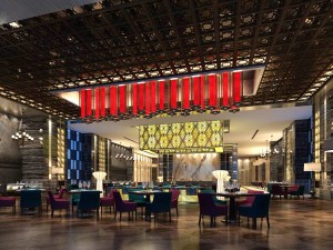 hotel luxury restaurant 02 3D Model
