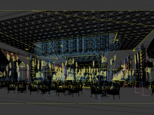 hotel luxury restaurant 02 Modelo 3D