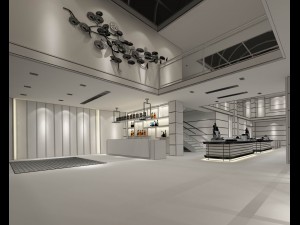 hotel luxury restaurant 03 Model 3D
