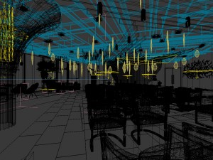 hotel luxury restaurant 04 Model 3D