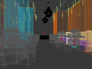 hotel luxury restaurant 05 3D Model