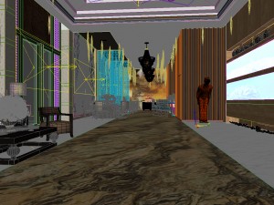 hotel luxury restaurant 05 3D Model