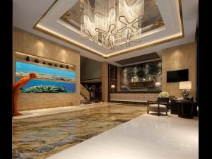 hotel luxury restaurant 05 3D Model
