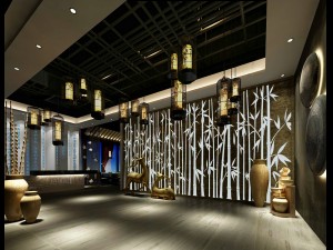 hotel luxury restaurant 06 3D Model