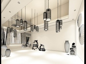 hotel luxury restaurant 06 Modelo 3D