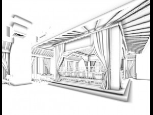 hotel luxury restaurant 06 Modelo 3D