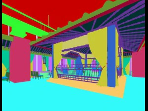 hotel luxury restaurant 06 3D Model