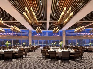luxury large hotel restaurant 07 3D Model
