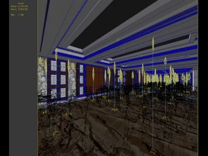 luxury large hotel restaurant 15 3D Model