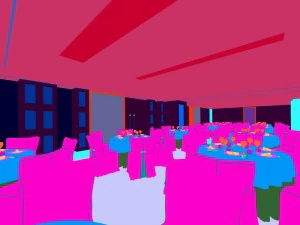 luxury large hotel restaurant 15 3D Model