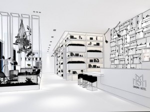 private club restaurant Model 3D