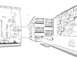 private club restaurant Model 3D
