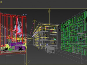 private club restaurant Model 3D