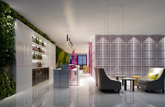 private club restaurant 02 Modèle 3D .c4d .max .obj .3ds .fbx .stl .blend 