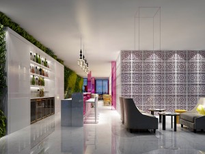 private club restaurant 02 3D Model