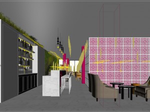 private club restaurant 02 Modèle 3D