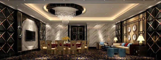private dining room space 3D Model .c4d .max .obj .3ds .fbx .stl .blend