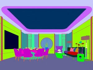 private dining room space 04 3D Model