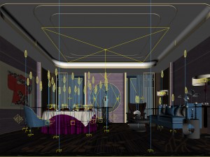 private dining room space 04 3D Model