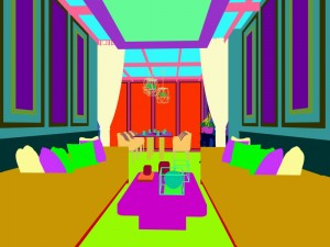 private dining room space 05 3D Model