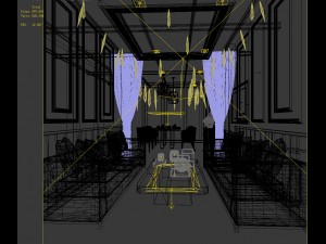 private dining room space 05 3D Model