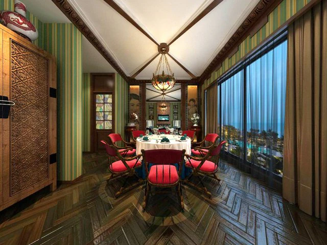private dining room space 07 3D Model .c4d .max .obj .3ds .fbx .stl .blend 
