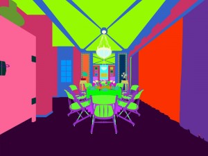 private dining room space 07 3D-Modell