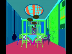 private dining room space 08 3D Model