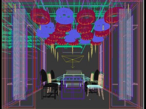 private dining room space 09 Modelo 3D