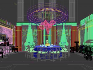 private dining room space 10 3D Модель
