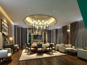 private dining room space 11 3D Model