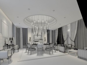 private dining room space 11 3D Модель