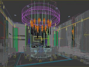 private dining room space 11 3D Model