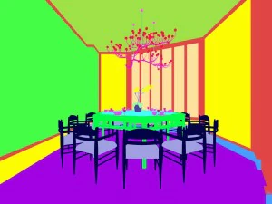 private dining room space 12 3D Model