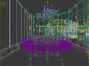 private dining room space 12 3D Model