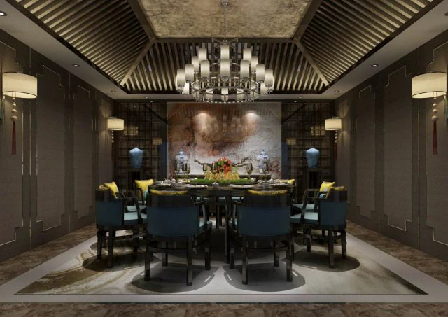 private dining room space 13 3D Model .c4d .max .obj .3ds .fbx .stl .blend 