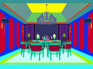 private dining room space 13 Modelo 3D