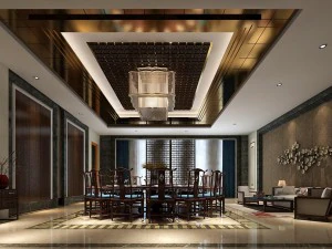 espacio de comedor privado 14 Modelo 3D
