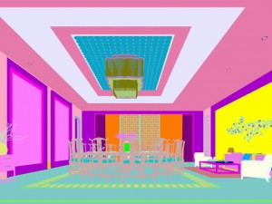 private dining room space 14 3D मॉडल