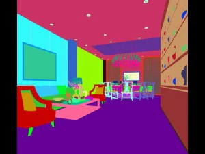private dining room space 15 3D Model